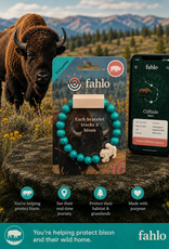 FAHLO TURQUOISE BISON BRACELET