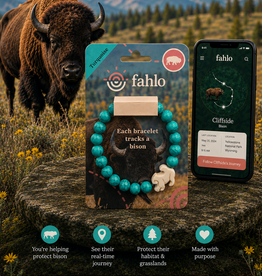 FAHLO TURQUOISE BISON BRACELET