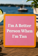 IAMTRA/DRINKS ON ME ID COASTER BEACH TAN