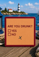 IAMTRA/DRINKS ON ME ID ARE YOU DRUNK COASTER