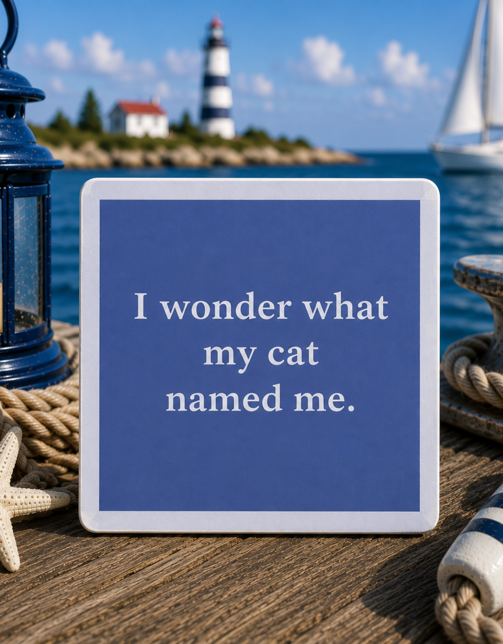 IAMTRA/DRINKS ON ME ID CAT NAMED ME COASTER