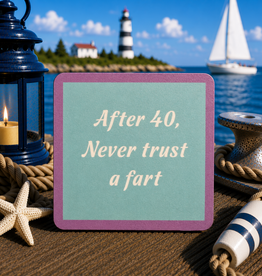 IAMTRA/DRINKS ON ME TRUST FART COASTER