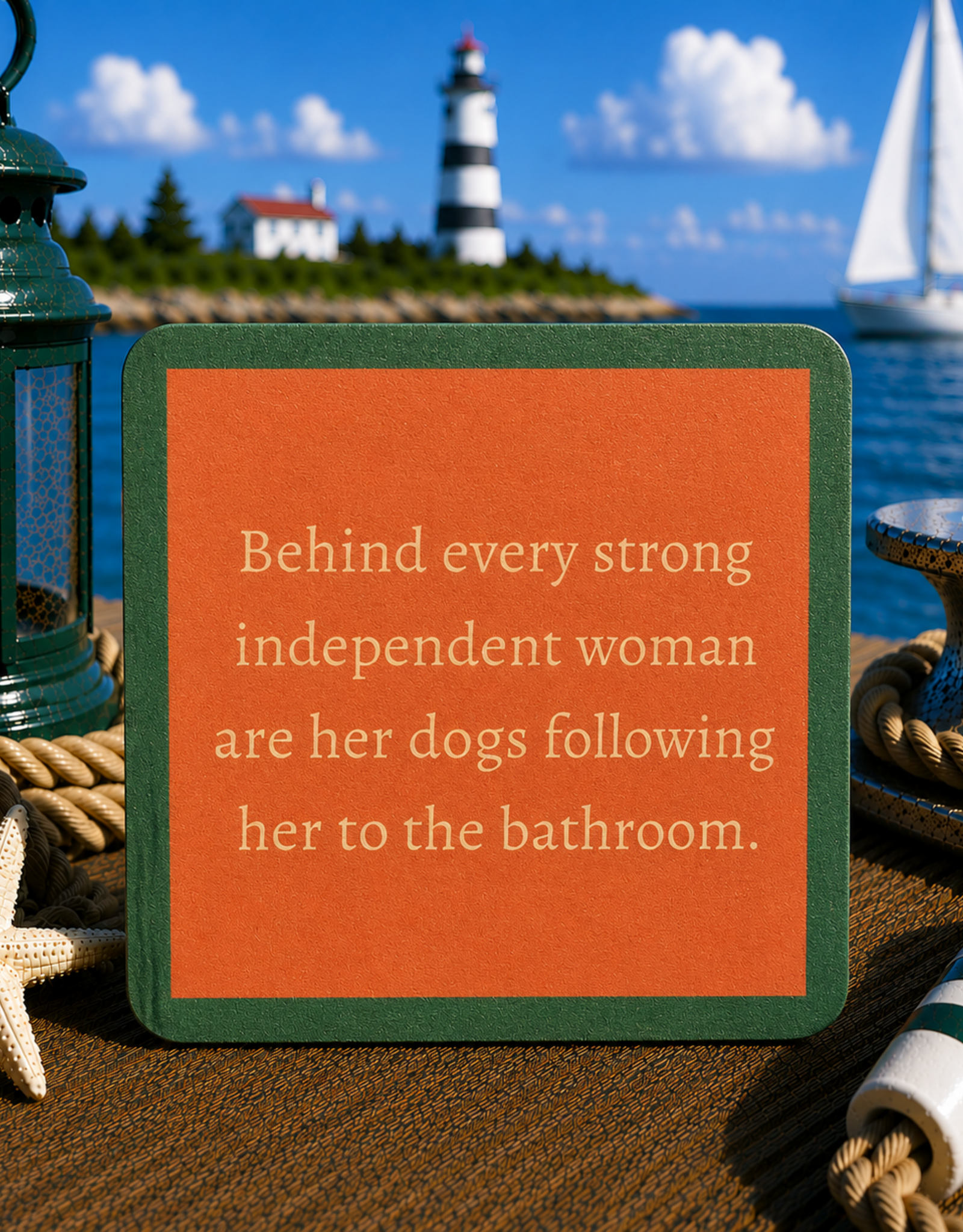 IAMTRA/DRINKS ON ME INDEPENDANT  WOMEN COASTER