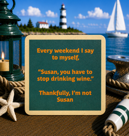 IAMTRA/DRINKS ON ME SUSAN COASTER