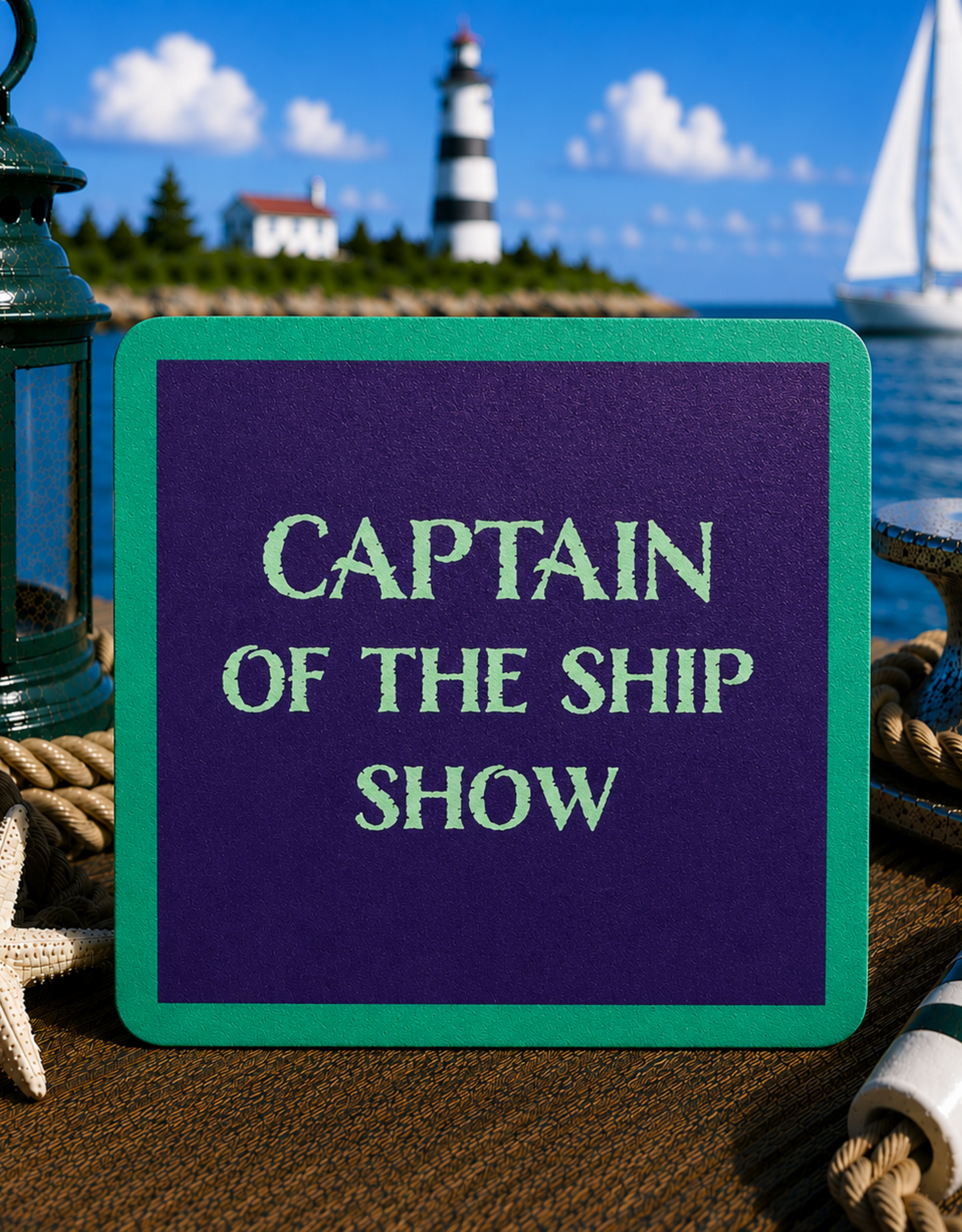IAMTRA/DRINKS ON ME   CAPTAIN SHOW COASTER
