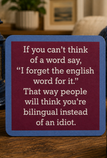 IAMTRA/DRINKS ON ME   ENGLISH WORD COASTER