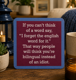 IAMTRA/DRINKS ON ME ENGLISH WORD COASTER