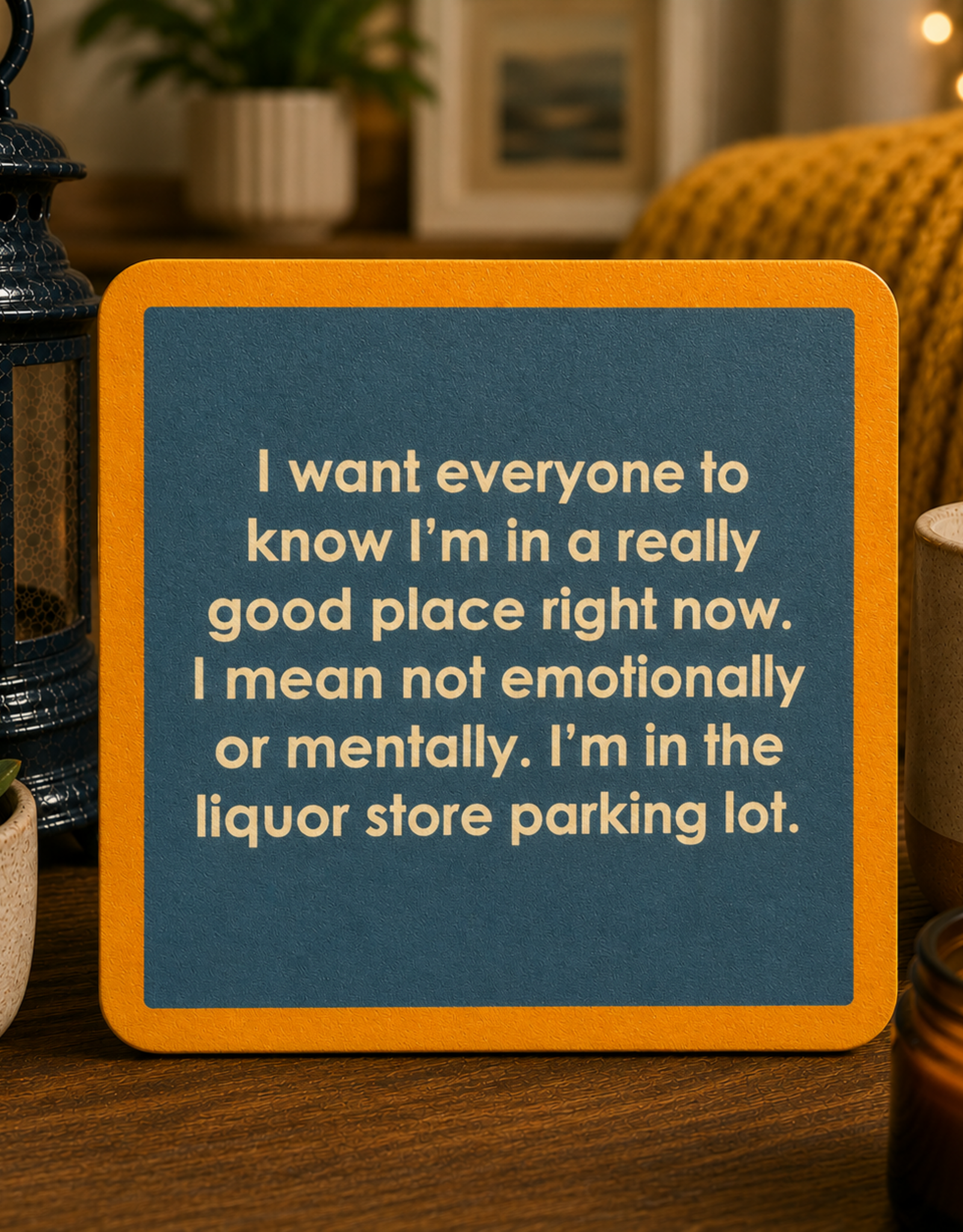 IAMTRA/DRINKS ON ME ID COASTER GOOD PLACE