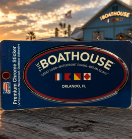 BUCKET WONDERS BOATHOUSE CLASSIC LOGO CHROME STICKER