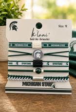 KLANI  MICHIGAN STATE BRACELET/HAIR TIES   MEDIUM