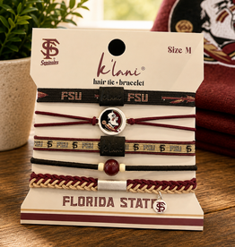 KLANI FLORIDA STATE BRACELET/HAIR TIES MEDIUM