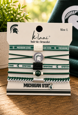 KLANI MICHIGAN STATE BRACELETS/HAIR TIES LARGE
