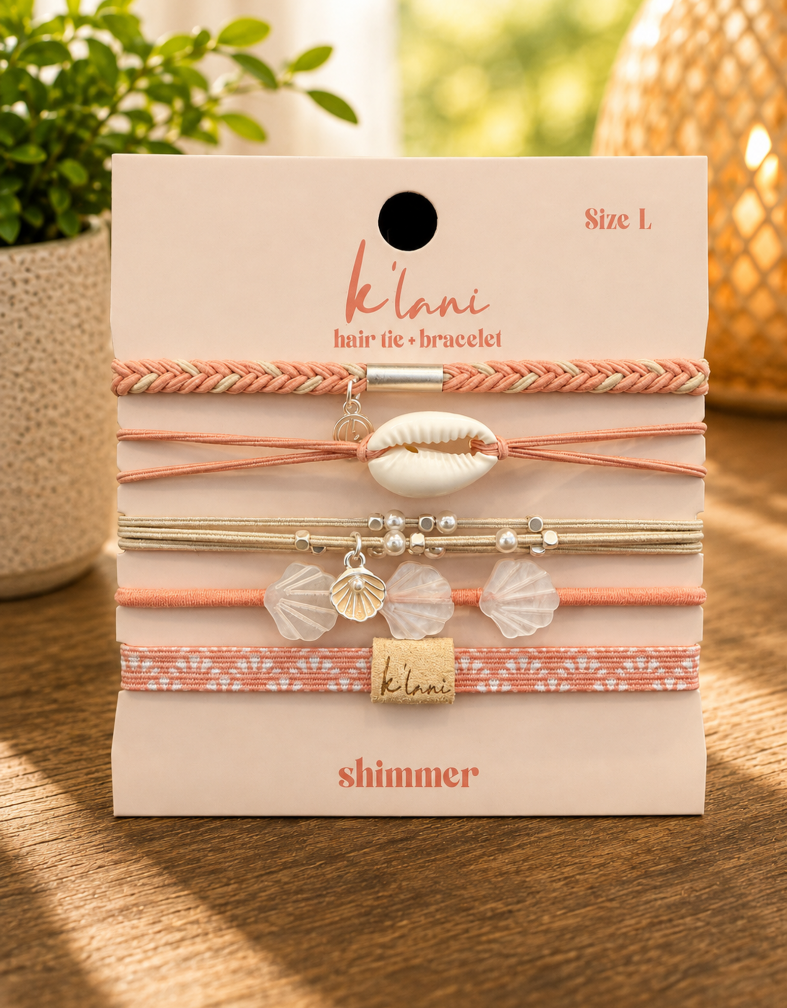 KLANI KL HAIR TYE/BRACELET SHIMMER LARGE
