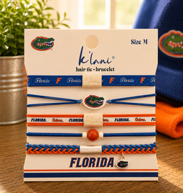 KLANI UNIVERSITY OF FLORIDA MEDIUM BRACELET/HAIR TIES