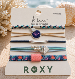 KLANI ROXY HAIR TIE/BRACELET MEDIUM OCEAN BLOOM