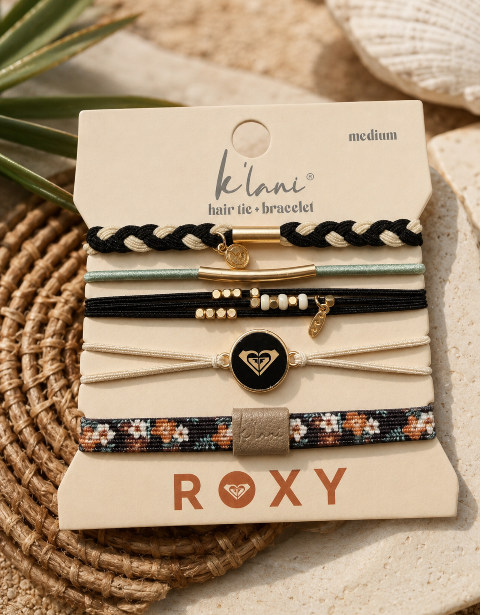 KLANI KL ROXY HAIRTYE/BRACELET COASTAL DRIFT MEDIUM