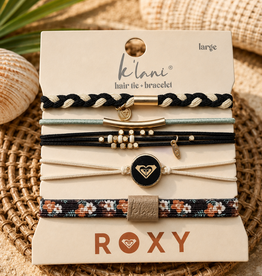 KLANI ROXY HAIR TIE/BRACELET LARGE COASTAL DRIFT