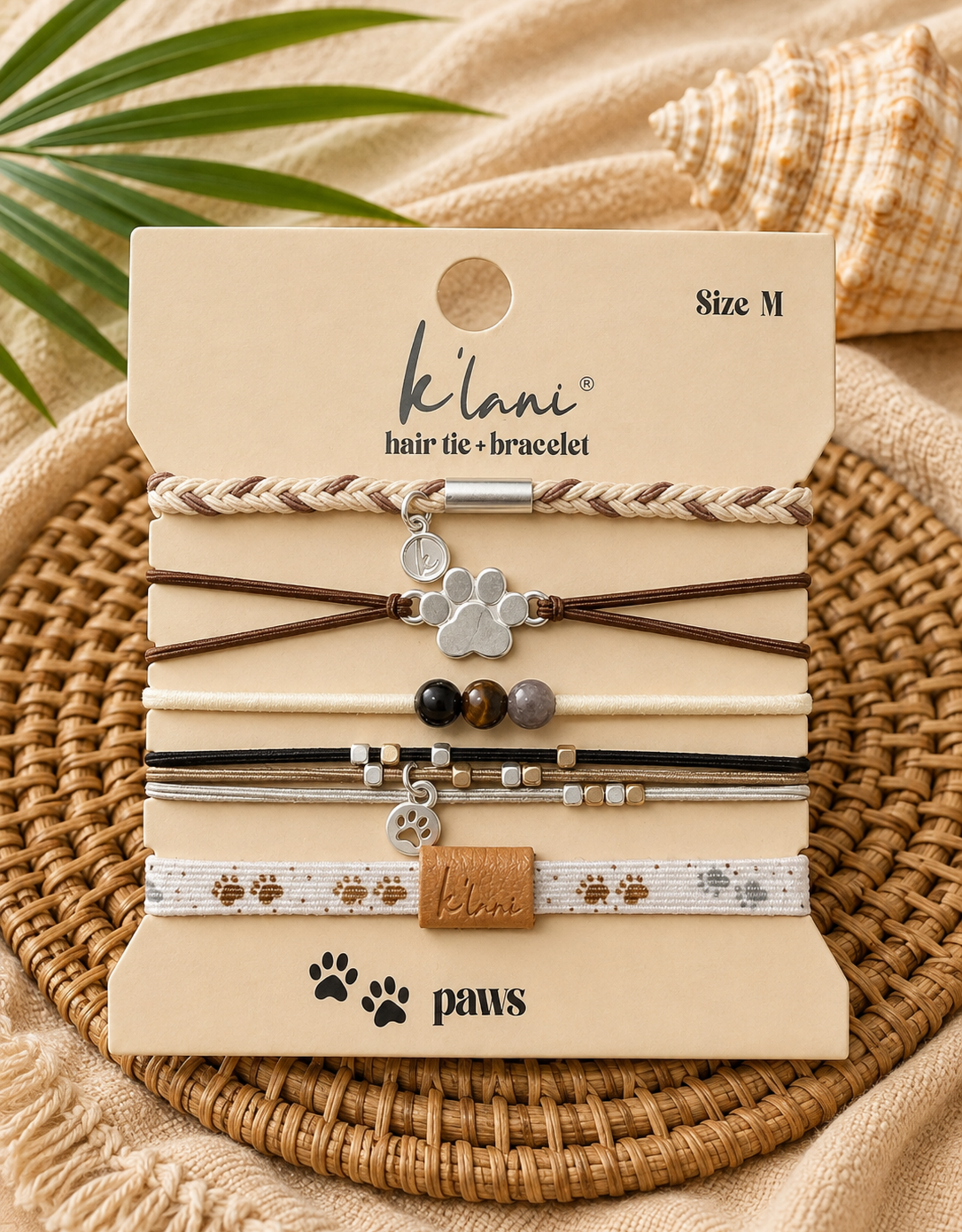KLANI KL PAWS HAIR TIE/BRACELET MEDIUM