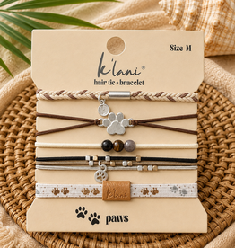 KLANI PAWS HAIR TIE/BRACELET MEDIUM