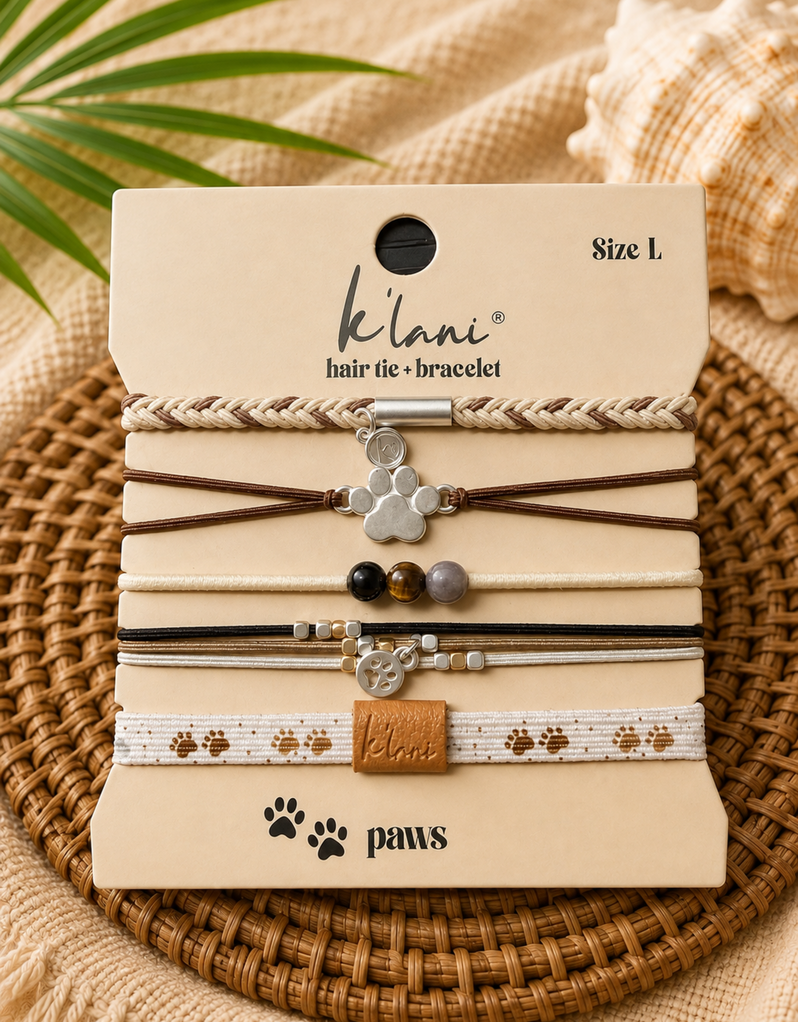KLANI KL PAWS HAIR TIE/BRACELET LARGE