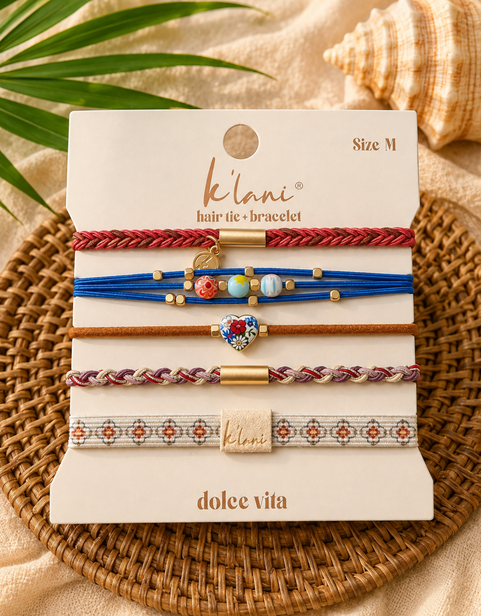 KLANI KL DOLCE VITA HAIR TIE/BRACELET MEDIUM