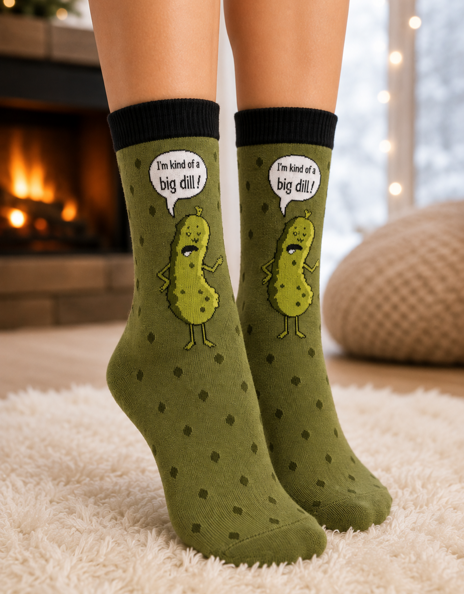 foot traffic WOMENS BIG DILL SOCKS