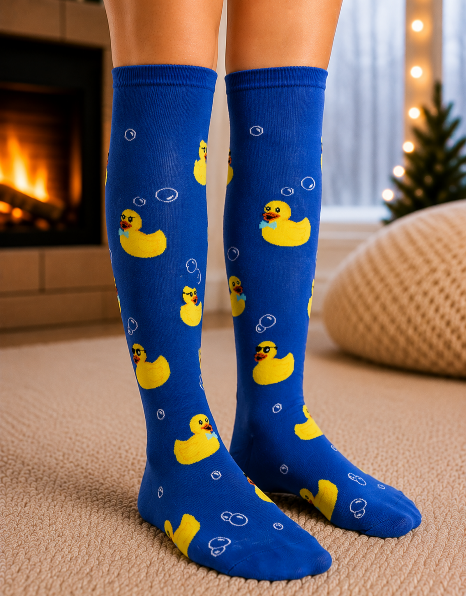 SITM Stretch Knee High  Rubber Duckie Socks