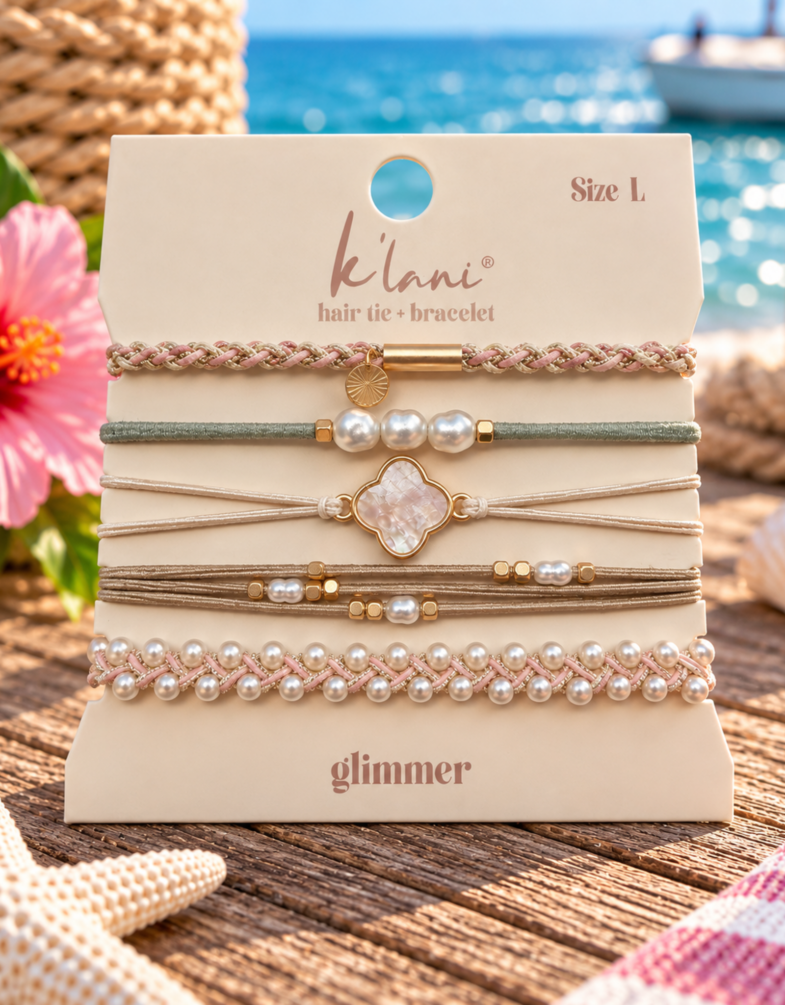 KLANI KL HAIR TYE/BRACELET GLIMMER LARGE