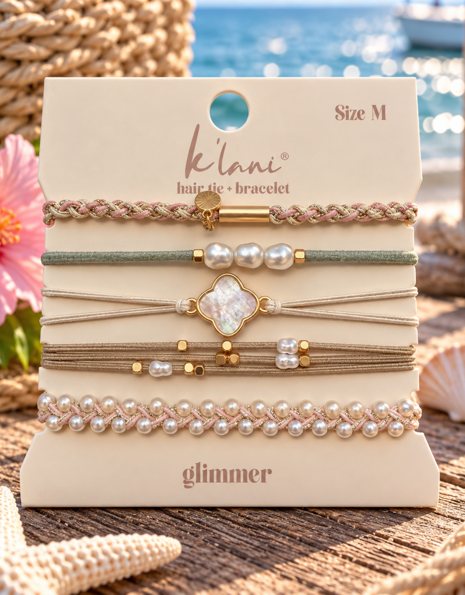 KLANI KL HAIR TYE/BRACELET GLIMMER MEDIUM