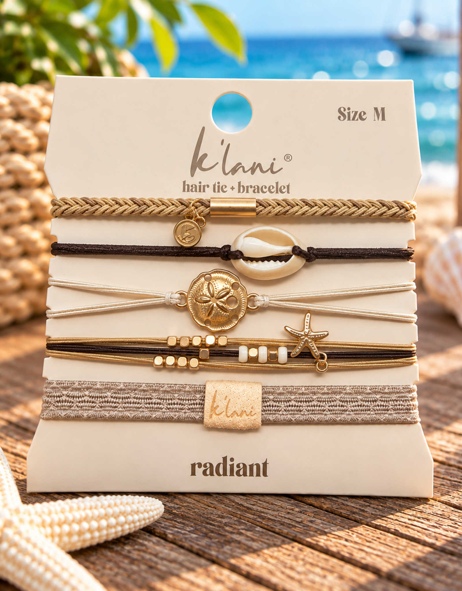 KLANI KL RADIANT HAIRTYE/BRACELET MEDIUM