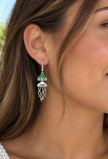 FLAIRCRAFT LIMITED JELLYFISH GREEN PERIDOT EARRINGS
