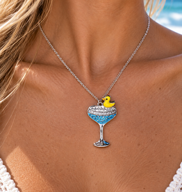 FLAIRCRAFT LIMITED DUCK DUCK RAZZ NECKLACE - STERLING SILVER