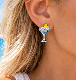 FLAIRCRAFT LIMITED DUCK DUCK RAZZ EARRINGS STERLING SILVER