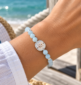 FLAIRCRAFT LIMITED SAND DOLLAR BRACELET AQUA