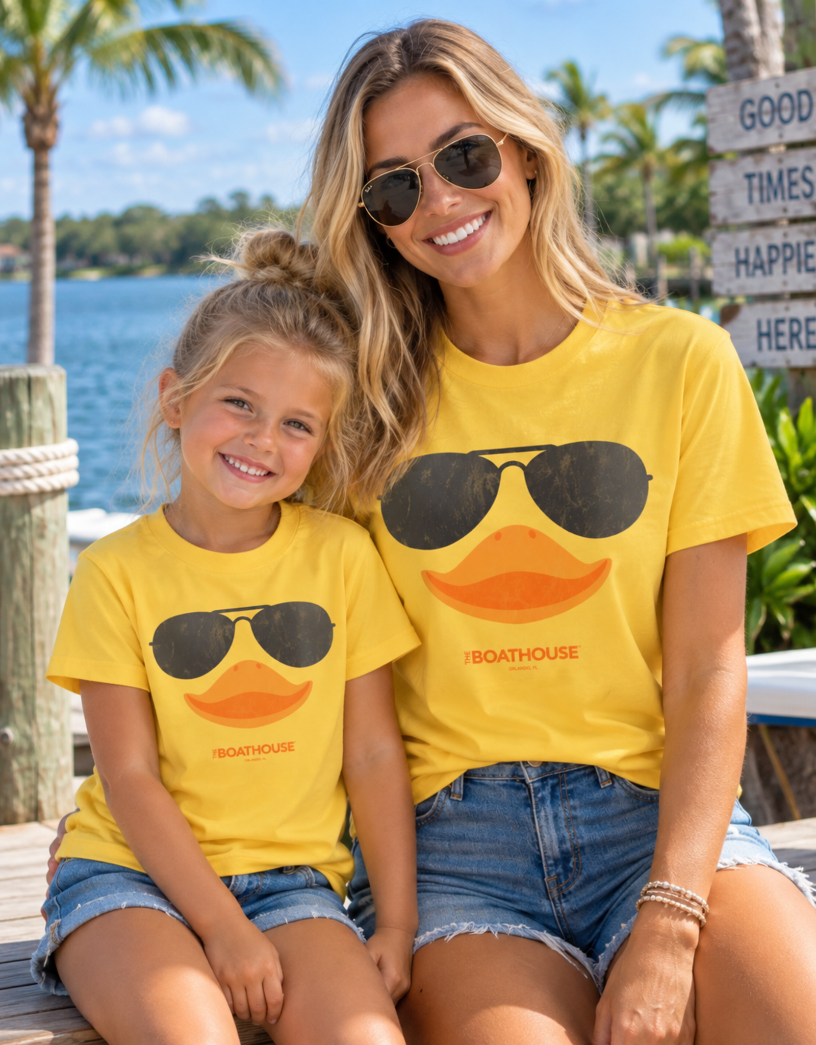 The Idea Girl  DUCK SUNGLASS TEE YOUTH