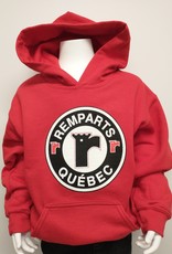 Hoodie rouge gros logo - enfant