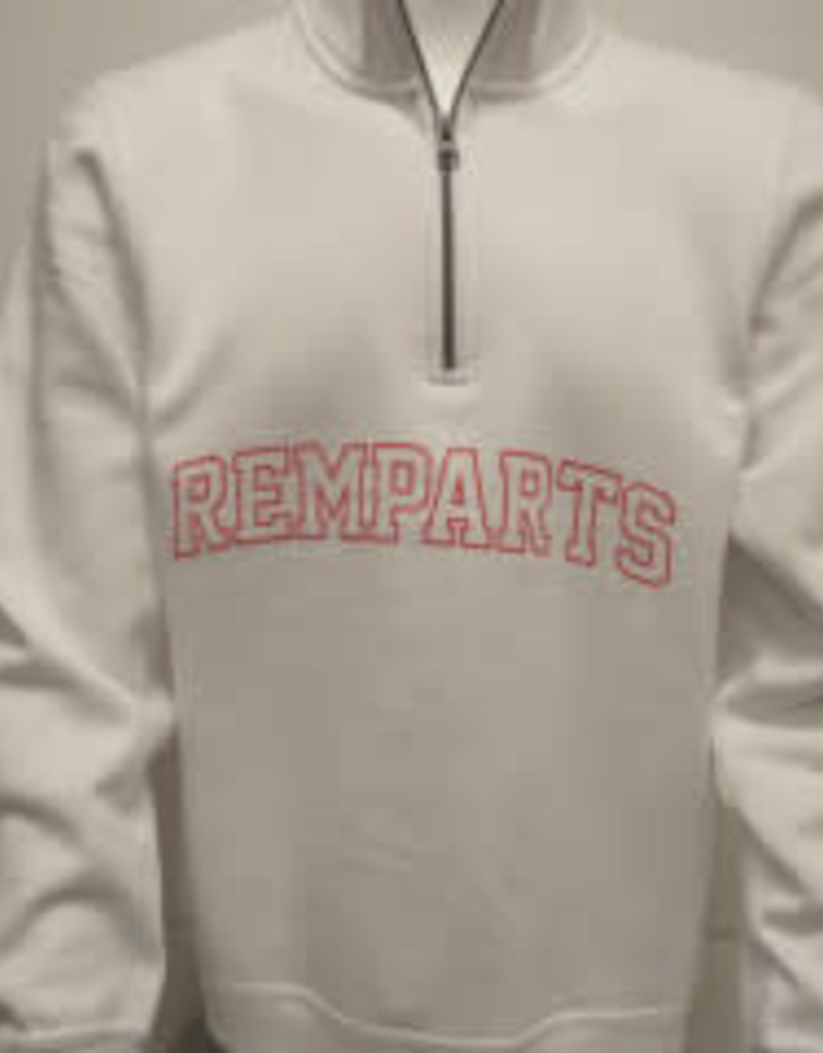 1/4 Zip Blanc Remparts