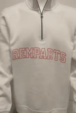 1/4 Zip Blanc Remparts