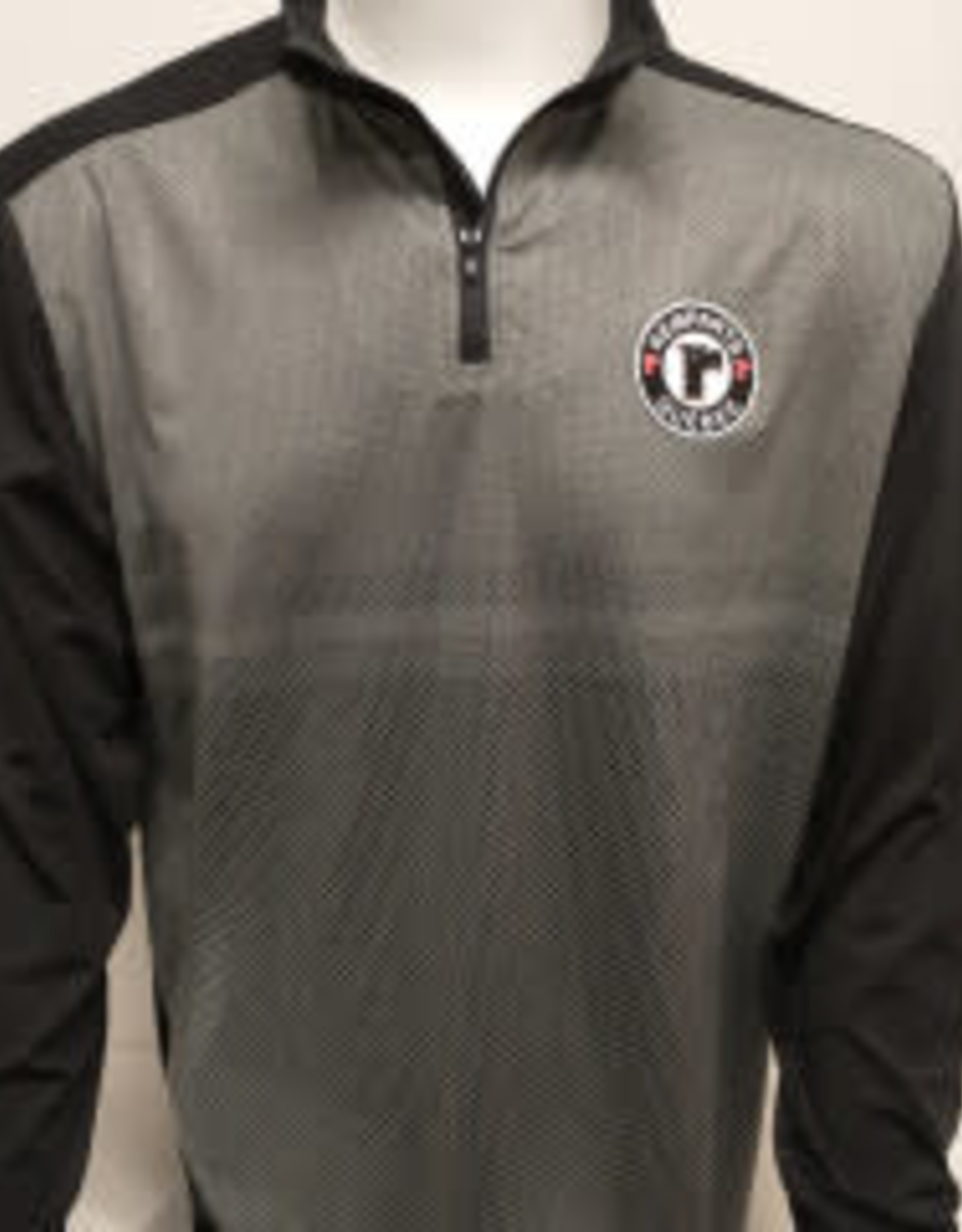 1/4 Zip Gris Logo Spec.