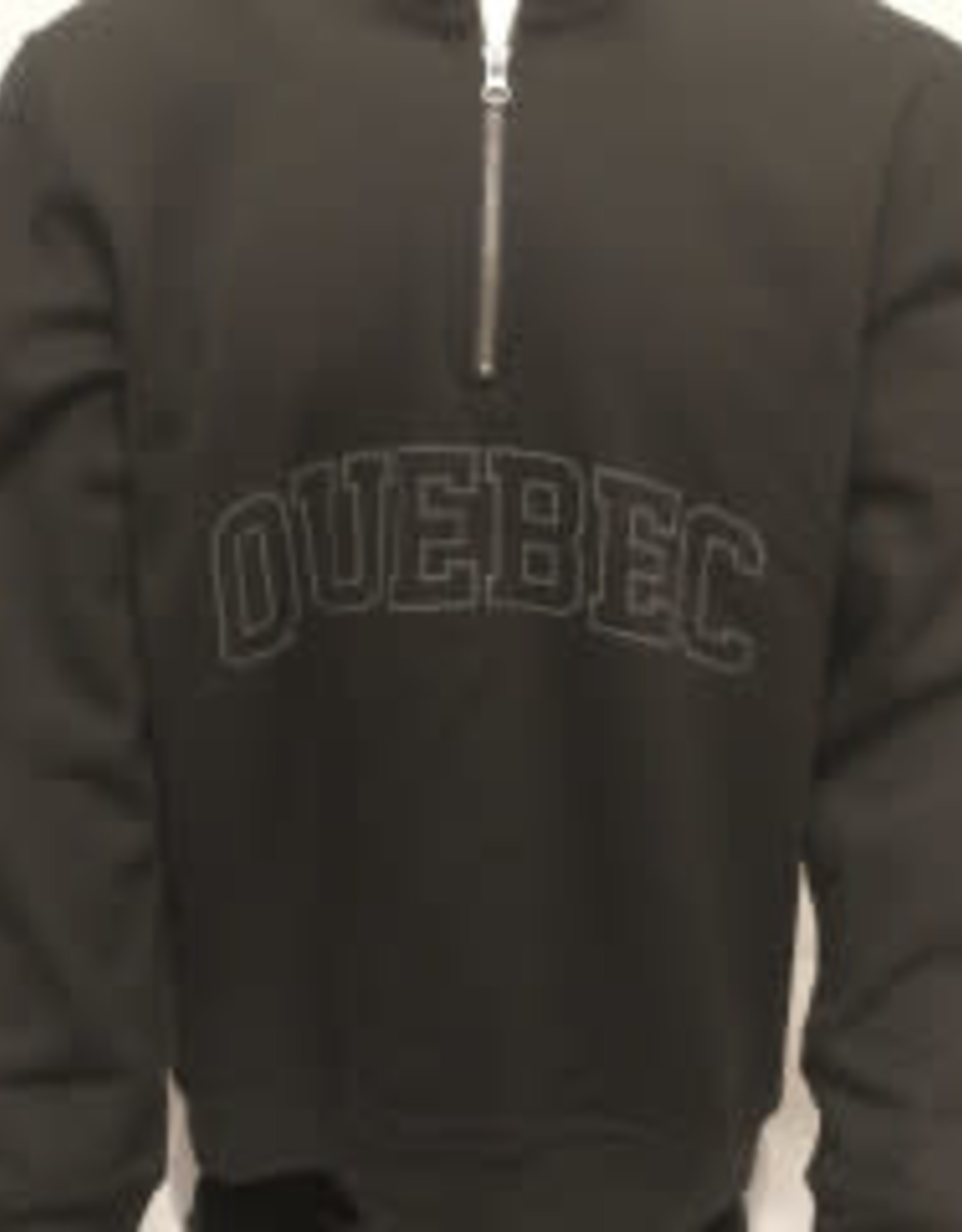 1/4 Zip Noir Quebec