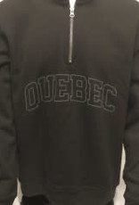 1/4 Zip Noir Quebec