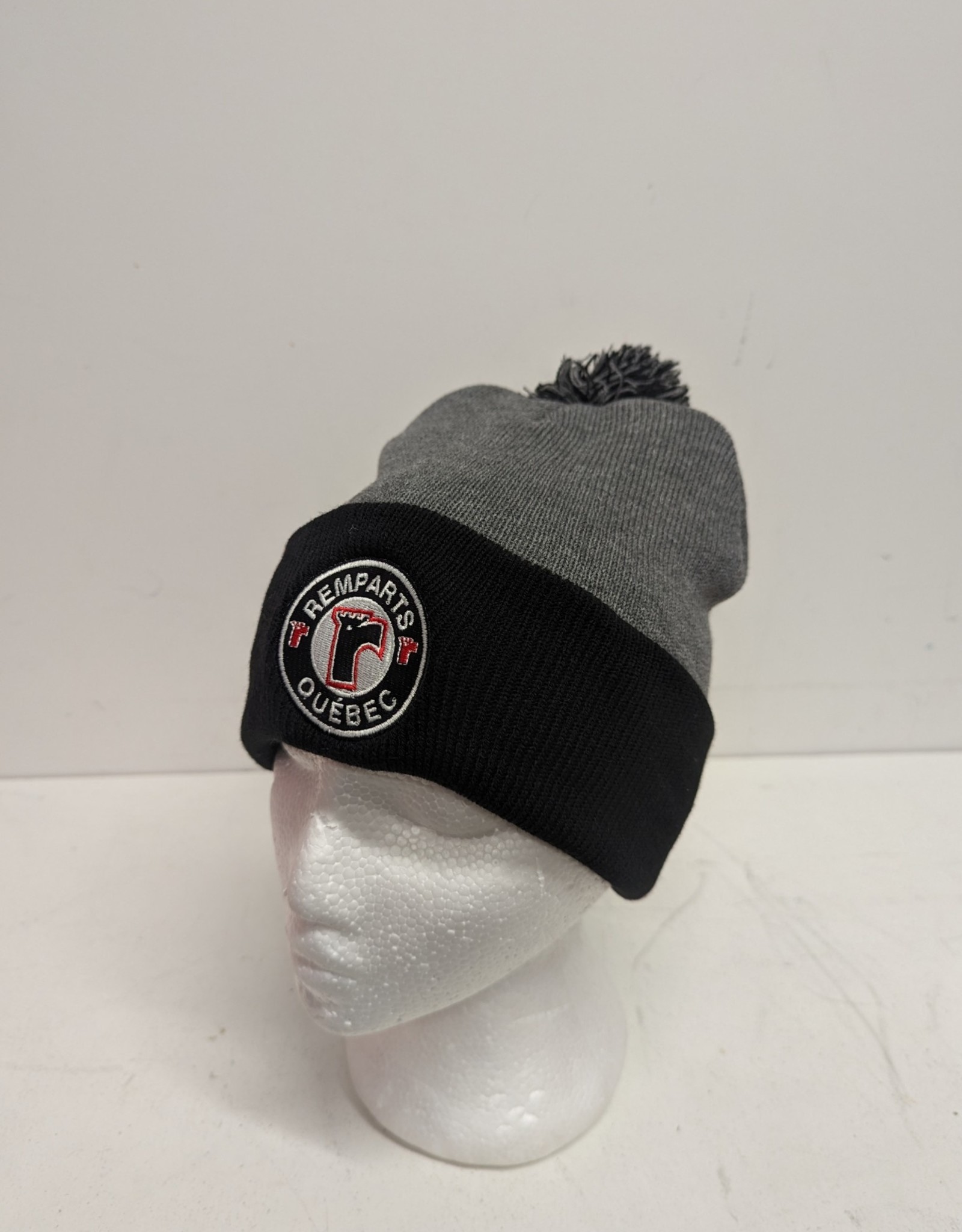 Tuque Gris Foncé/Noir Logo