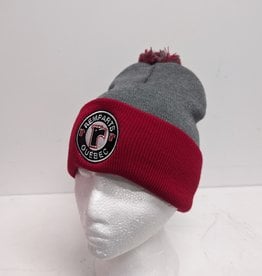 Tuque Gris Fonce/Rouge Logo