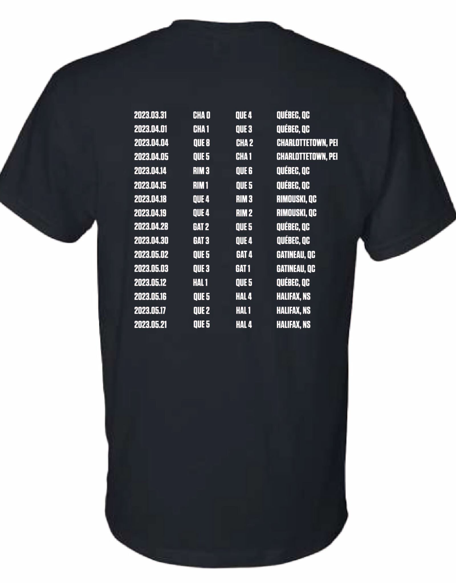 T-Shirt Noir Resultats 2023
