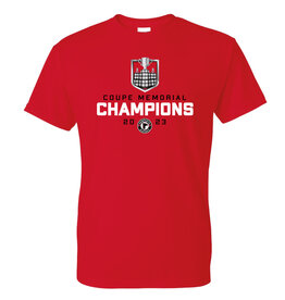 T-Shirt Rouge Champions Memorial + Noms