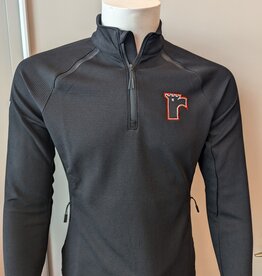 1/4 Zip Noir Femme Logo R