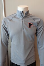 1/4 Zip Gris Femme Logo R
