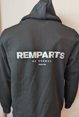 Hoodie Noir Logo Gris
