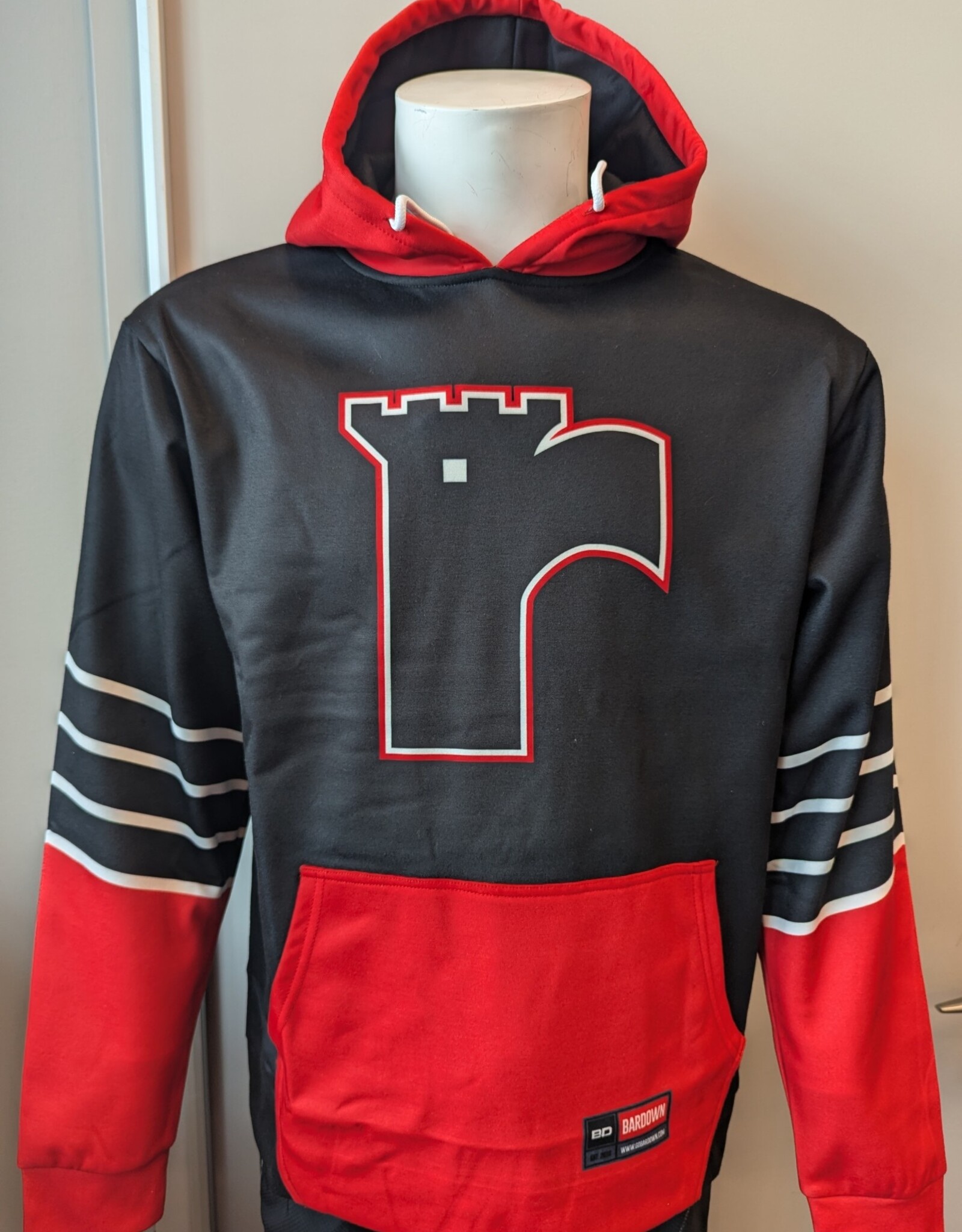 Hoodie Noir-Rouge  Sublime Logo R