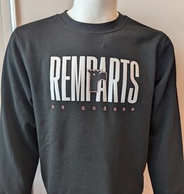 Crewneck Noir Remparts Blanc